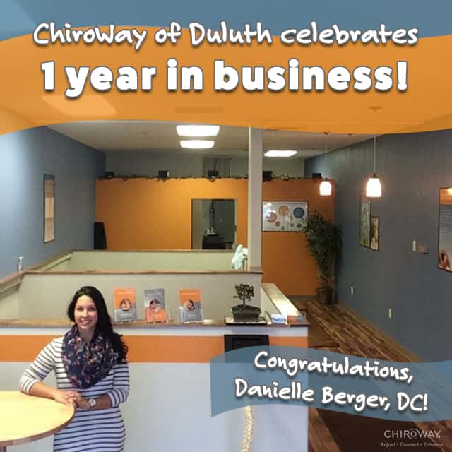 ChiroWay of Duluth celebrates 1 year in business