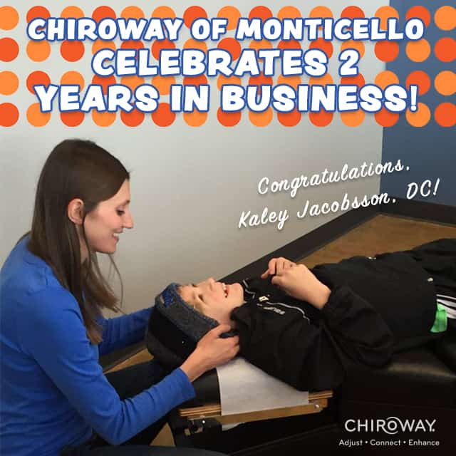 ChiroWay of Monticello celebrates 2 years in business with Kaley Jacobsson, DC