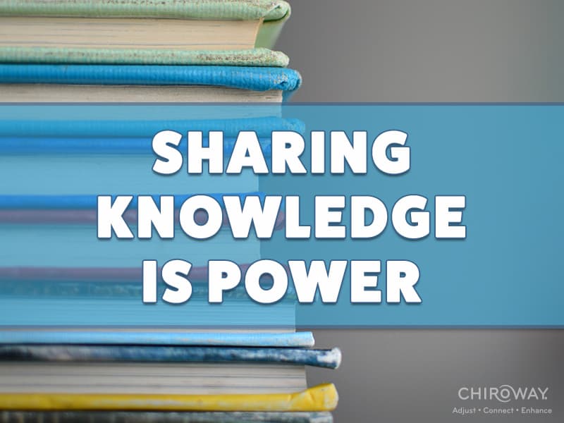 Sharing knowledge is power