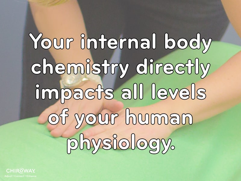 Your internal body chesty directly impacts all levels of your human physiology