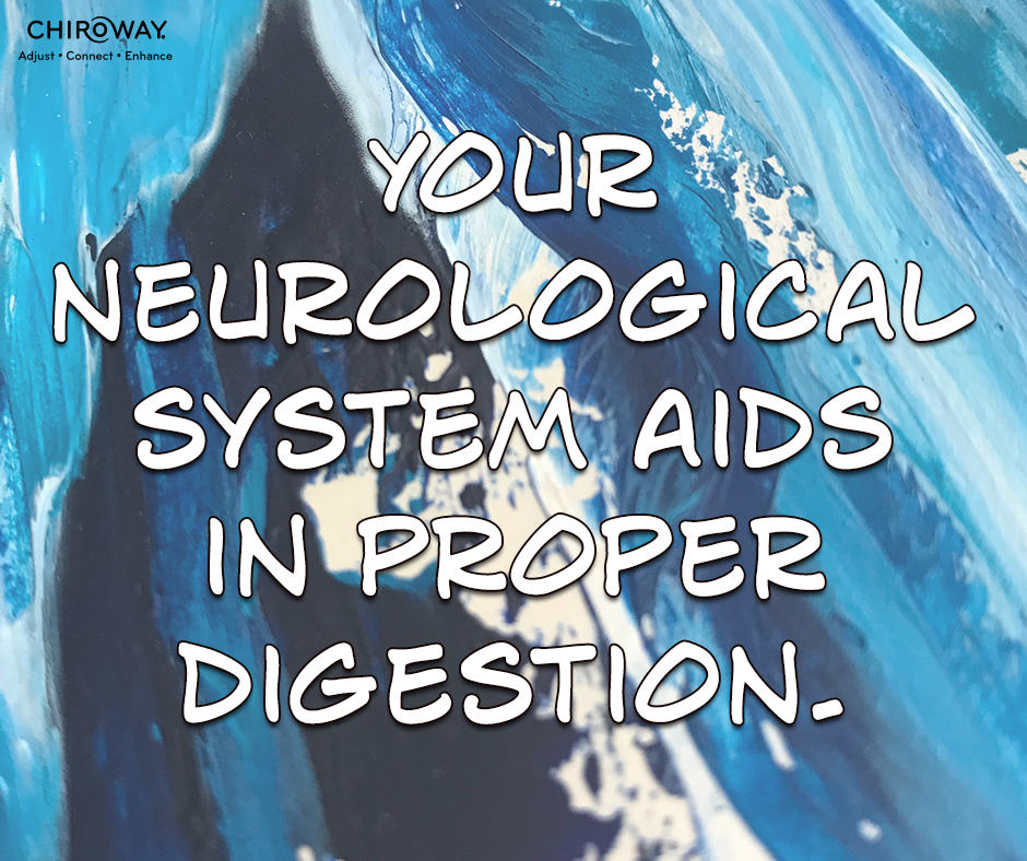 Your neurological system aids in proper digestion