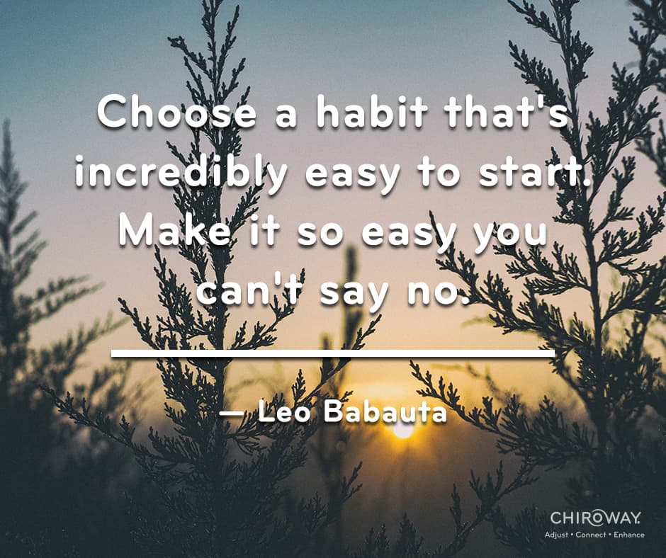 Choose a habit that's incredibly easy to start. Make it so easy you can't say no. - Leo Babauta