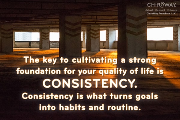 Cultivating a strong foundation for your quality of life with consistency